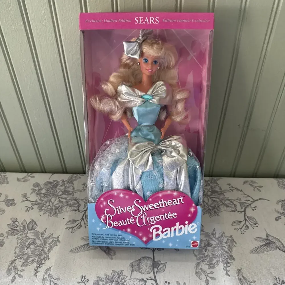 Vtg Silver Sweetheart Beaute Argentee Barbie Exclusive Mattel 1994 #12410 NRFB